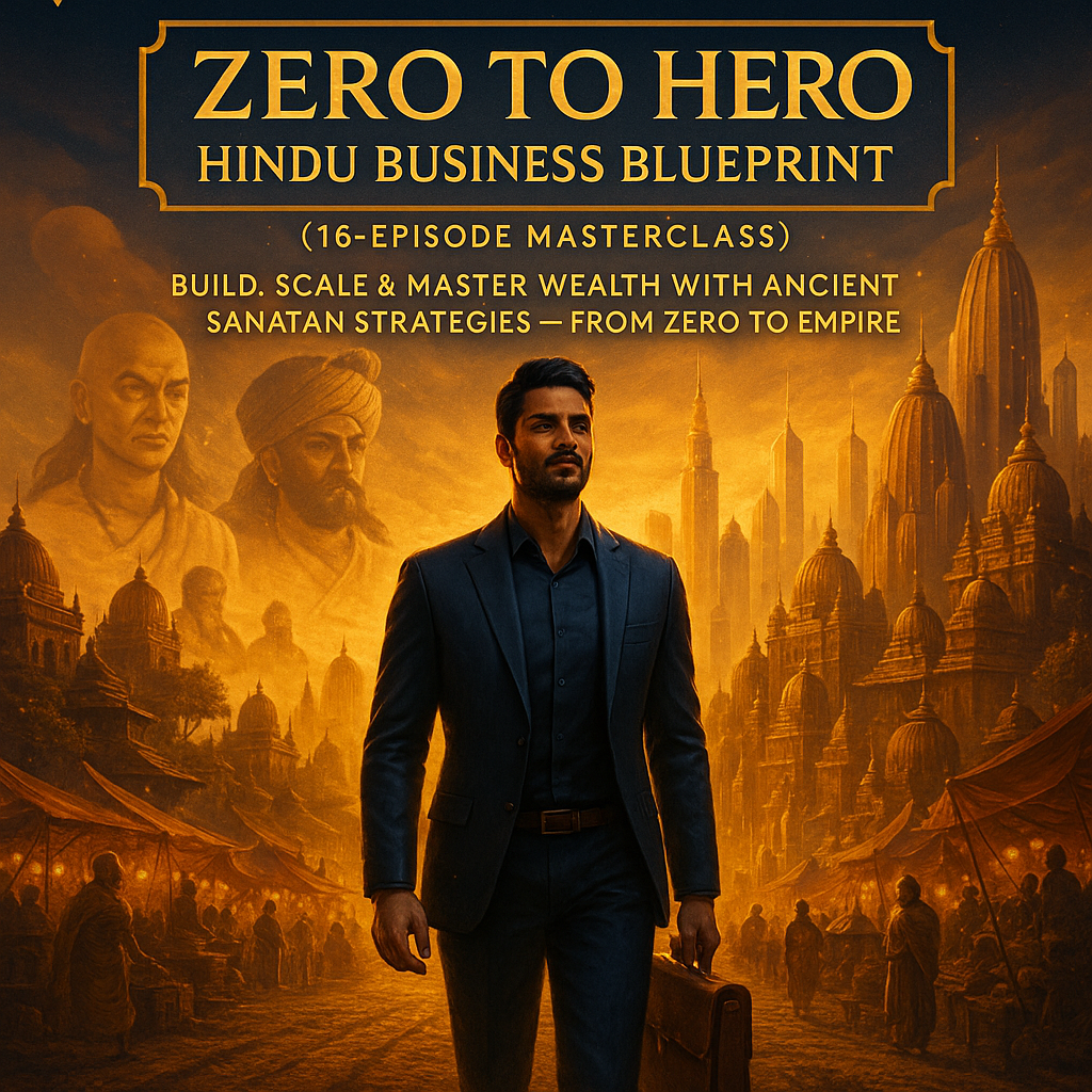Zero to Hero – Hindu Business Blueprint (16-Episode Master Series) + BONUS: 📉 Cost of Living Cheat Sheet (Included FREE)