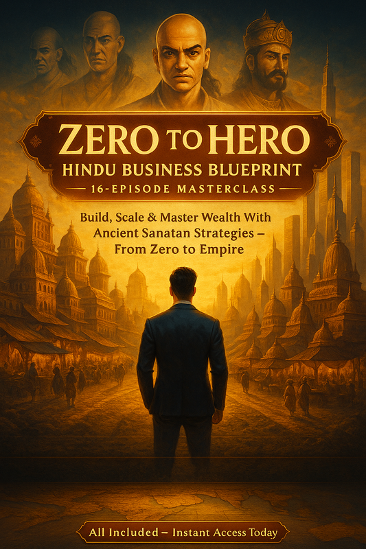 Zero to Hero – Hindu Business Blueprint (16-Episode Master Series)  + BONUS: 📉 Cost of Living Cheat Sheet (Included FREE)